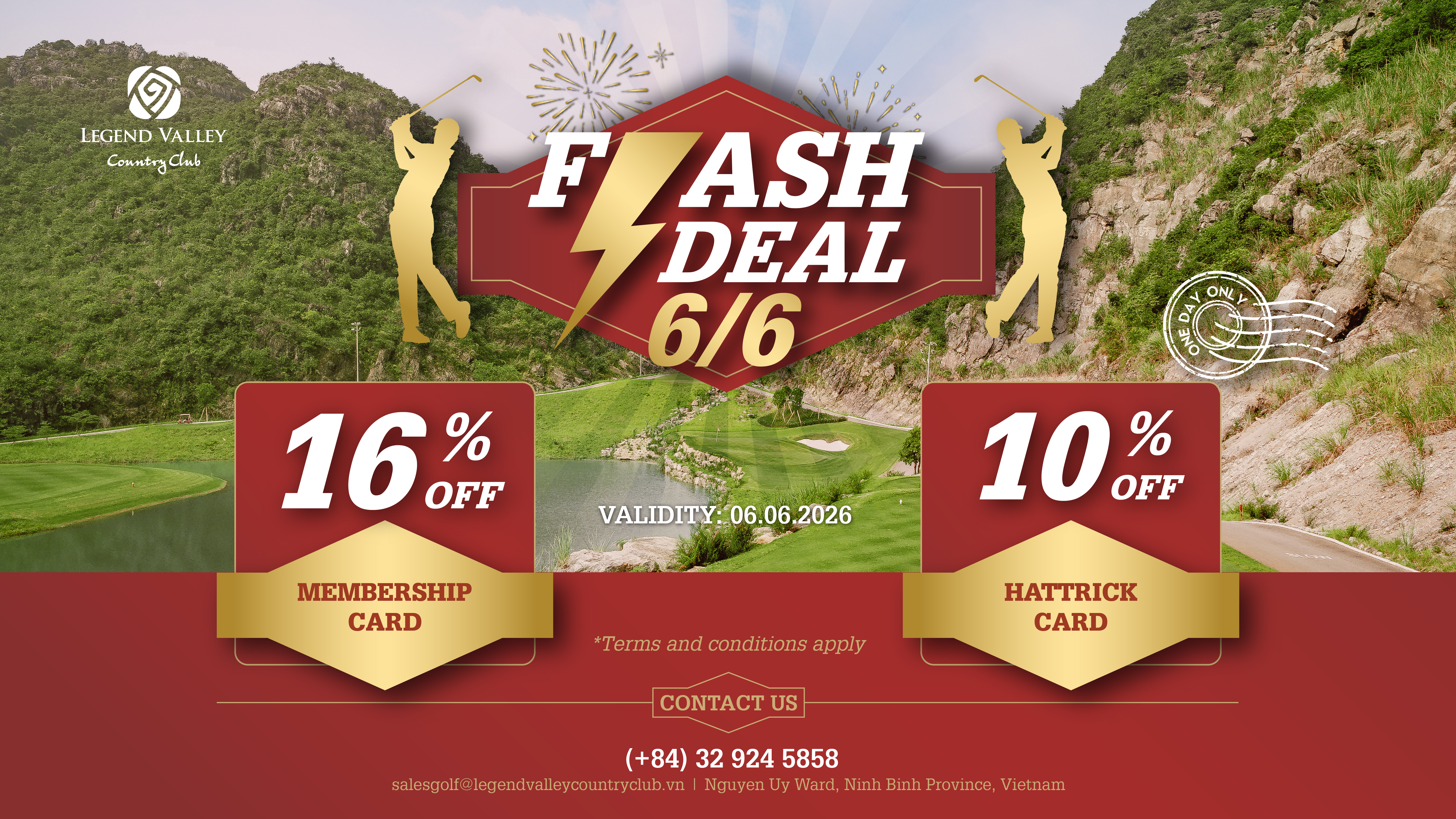 FLASH DEAL 6.6 – 24 HOURS TO UNLOCK EXCLUSIVE MEMBERSHIP PRIVILEGES WITH LEGEND VALLEY